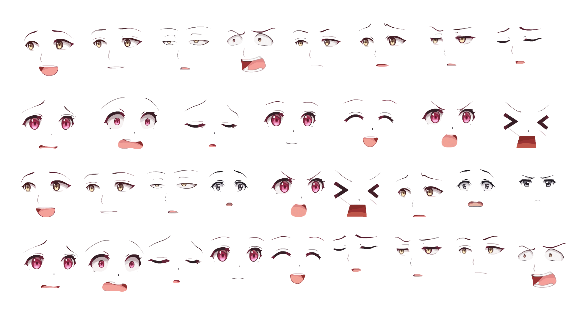 高质量女性表情1